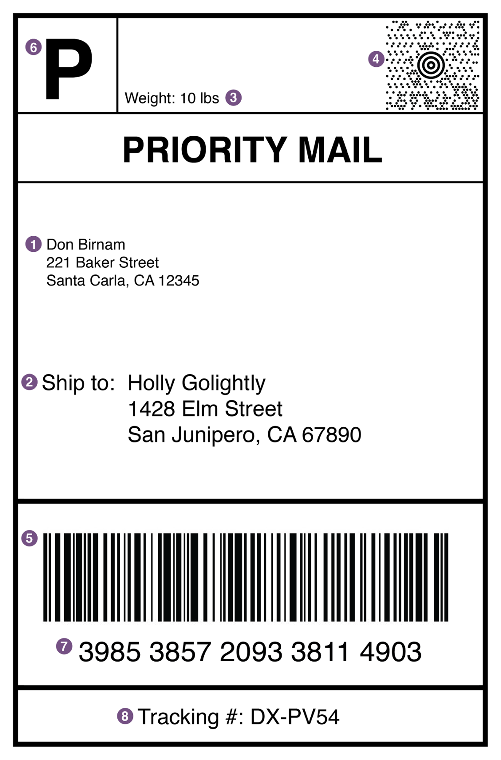 Shipping Barcode Label Sticker Template Royalty Free Vector 49 OFF